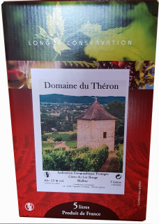 Domaine du Théron-IGP Côtes du Lot Rouge-Bag in Box 5L
